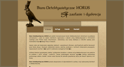 Desktop Screenshot of detektyw-horus.pl
