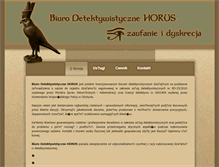 Tablet Screenshot of detektyw-horus.pl